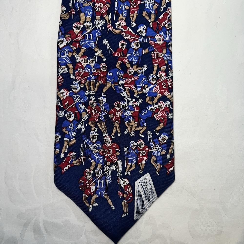Alynn Neckwear‎ Lacrosse Themed Fine Novelty Silk Ties